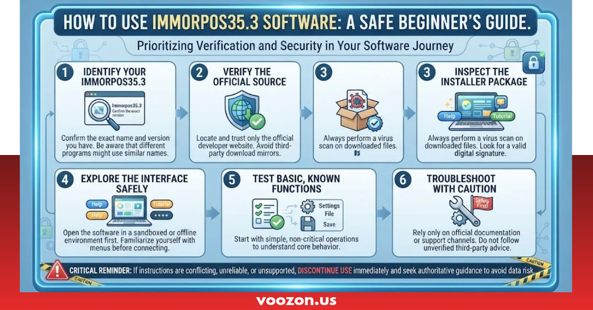 how to use immorpos35.3 software