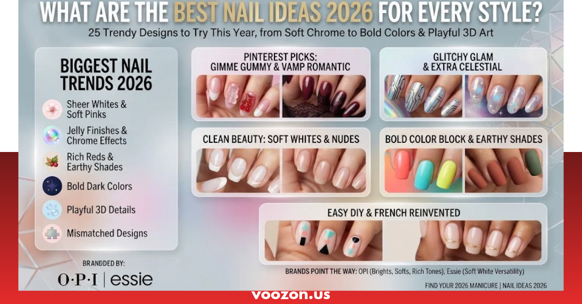 Nail Ideas 2026: 25 Trendy Designs to Try This Year